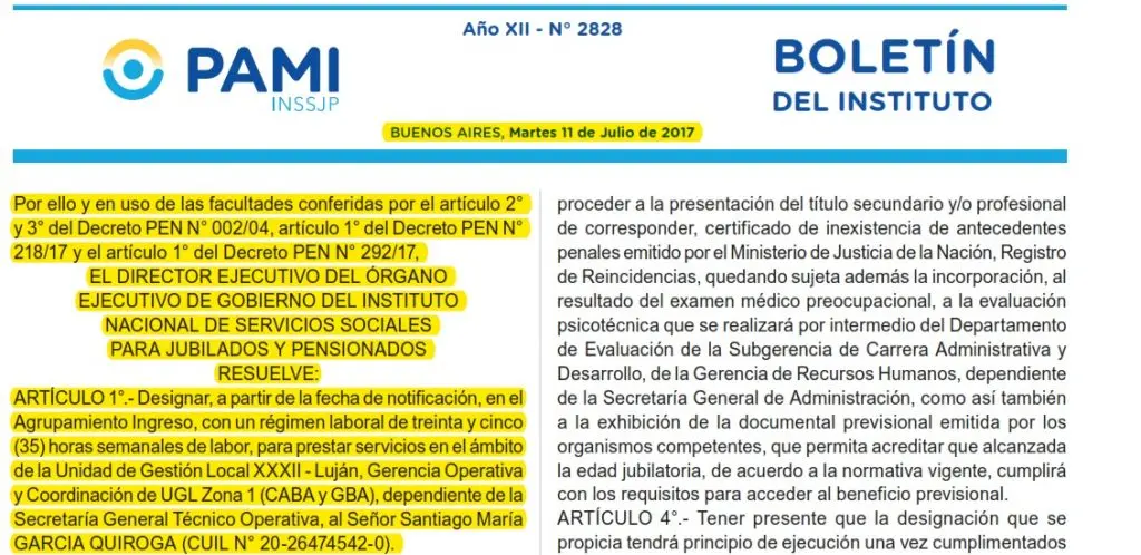 concurso privado pami para inmueble de san javier - Cómo hago para entrar en PAMI