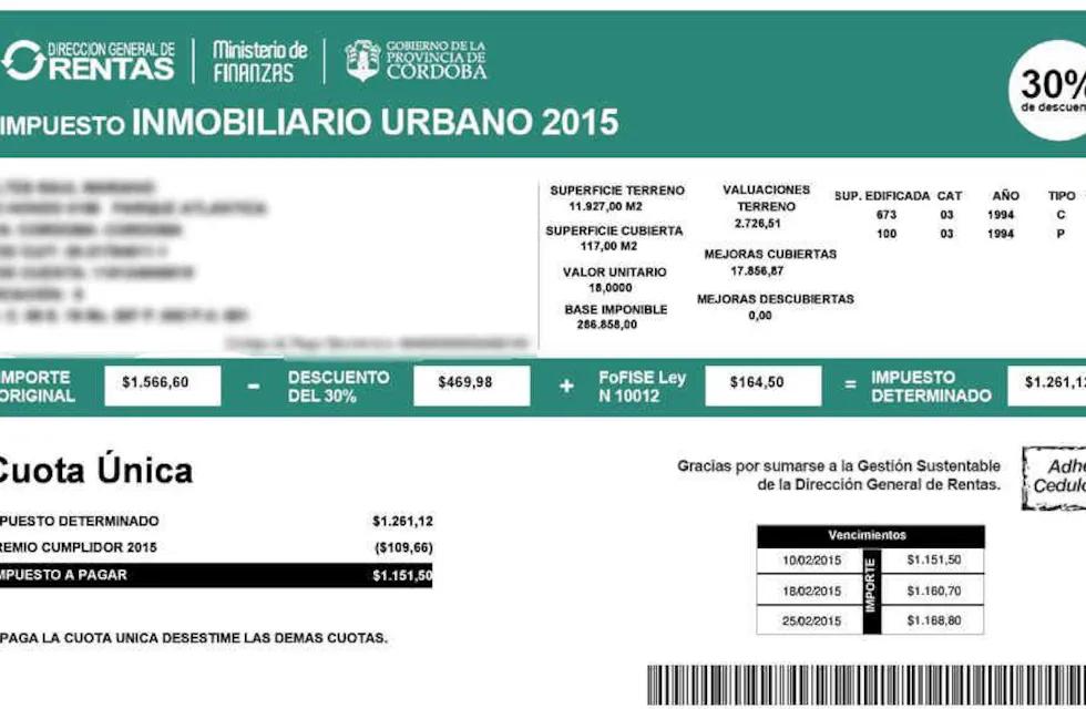 cedulon web municipal contribucion sobre inmuebles - Cómo pagar la municipalidad de Córdoba por interbanking