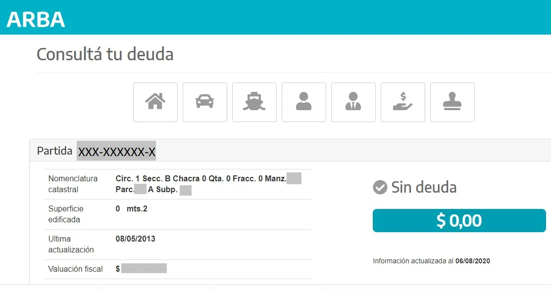partida inmobiliaria arba por domicilio - Cómo sé cuál es la partida inmobiliaria