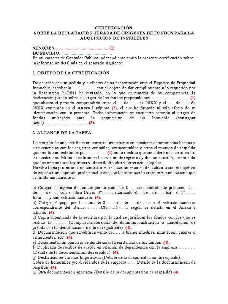 anexo certificacion de fondos uif para compra de inmueble - Qué es la certificación UIF