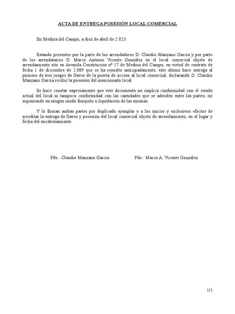 Convenio de Entrega de Posesión de Inmueble: Guía Completa - Qué es la entrega de posesión convenio entrega posesion inmueble - Qué es la entrega de posesión