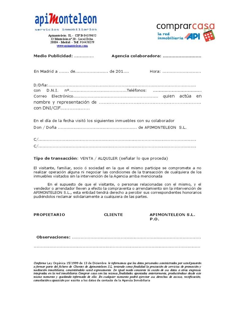 Carta de Visita Inmobiliaria: La Clave para un Control Eficaz de Visitas - Qué es la hoja de visita carta de visita inmobiliaria - Qué es la hoja de visita