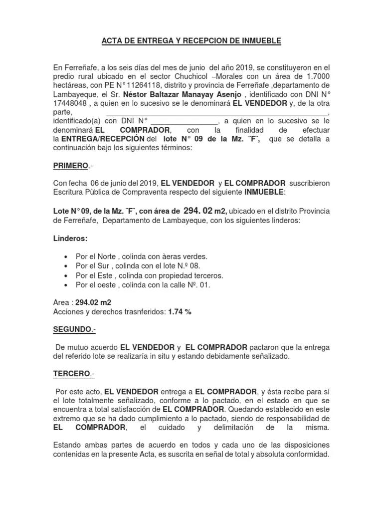 Acta de Entrega Recepción de Bienes Inmuebles: Guía Completa - Qué es un acta de entrega de bienes acta de entrega recepcion de bienes inmuebles - Qué es un acta de entrega de bienes