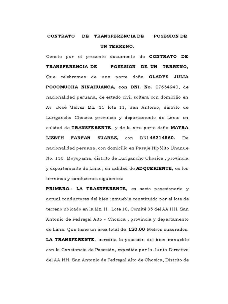Contrato de Posesión de Bienes Inmuebles: Una Guía Completa - Qué es un contrato de posesión bienes inmuebles contrato de posesion - Qué es un contrato de posesión