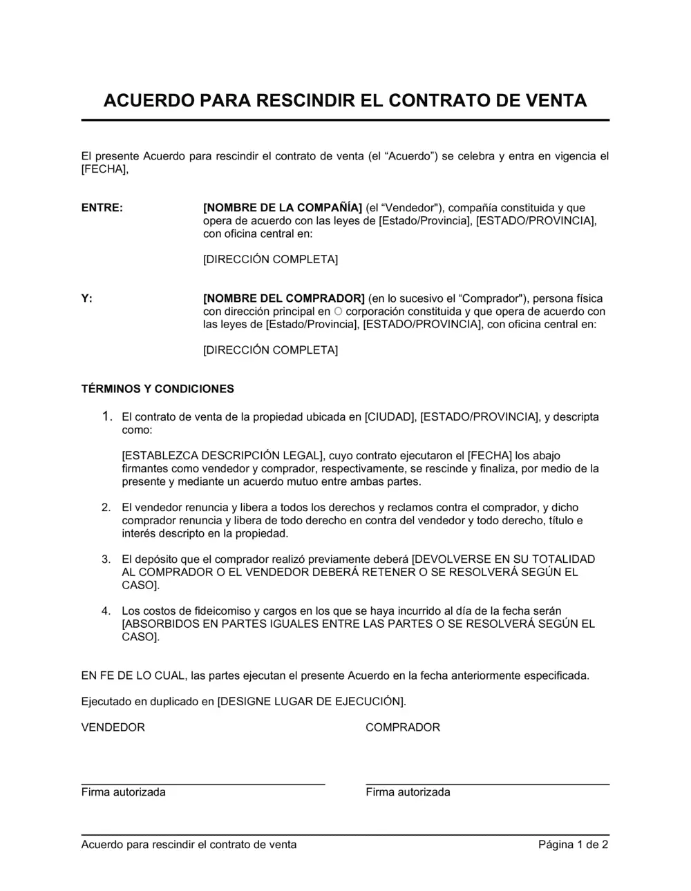 Cláusulas de Resolución en Contratos de Compraventa de Inmuebles - Qué es una condición resolutoria en un contrato de compraventa clausulas de resolucion en los contratos de compraventa de inmuebles - Qué es una condición resolutoria en un contrato de compraventa