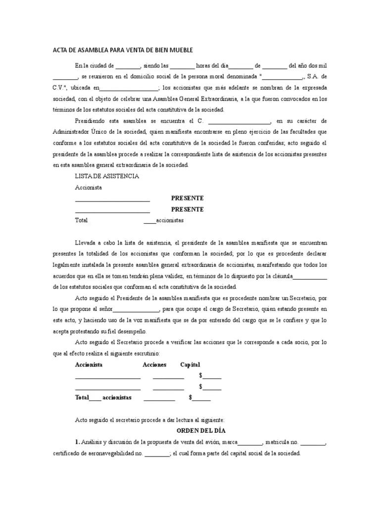 acta de asociacion donde autoriza la compra de un inmueble - Quién tiene que firmar un acta de una asociación